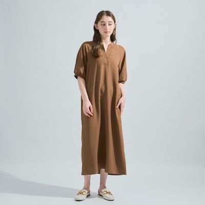タンブラーブッチャーストライプワンピース≪手洗い可能≫