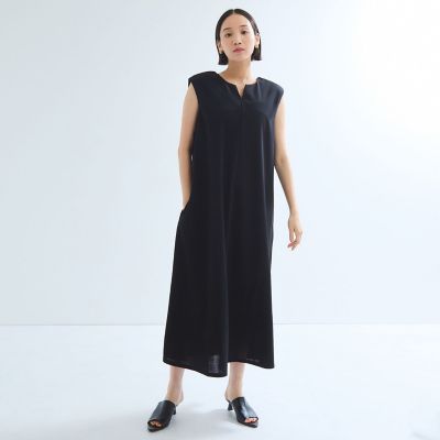 カットジョーゼットダブルフェイスワンピース≪手洗い可能
