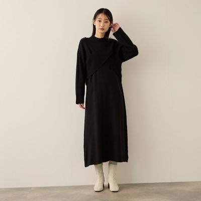 カシュクールニットアンサンブルワンピース≪手洗い可能≫ | Ketty