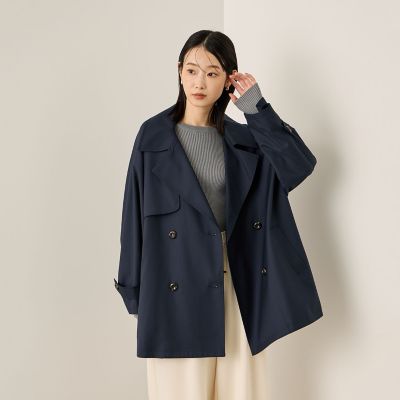Ketty (Women)/ケティ テントラインミドルトレンチコート 05ネイビー コート・ジャケット【三越伊勢丹/公式】