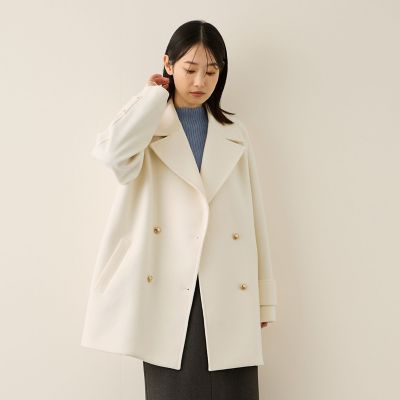 ＜Ketty (Women)＞ウール調ジャージーオーバーサイズコート