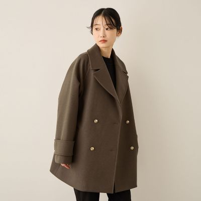 Gianni Versace ウールシルク 起毛オーバーサイズコート 淡色 38 Gianni Versace ウールシルク 起毛オーバーサイズコート 淡色 38