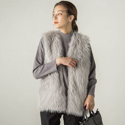 ＜Ketty (Women)＞ファースエードジレ