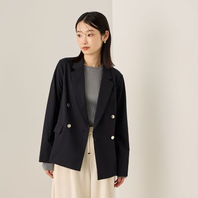 Ketty (Women)/ケティ サイロスパンツイルテーラードジャケット&#8810;手洗い可能&#8811; 05ネイビー コート・ジャケット【三越伊勢丹/公式】