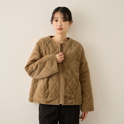 ファーキルトリバーシブルZIPブルゾン | Ketty (Women)/ケティ