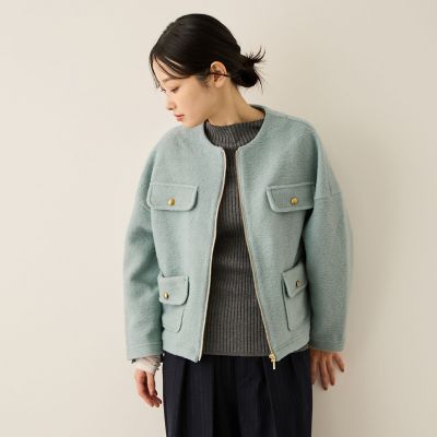 ＜Ketty (Women)＞イタリアンエアリー４ポケットＺＩＰブルゾン