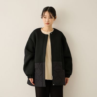 ダンボール中綿切り替えノーカラージャケット≪手洗い可能≫ | Ketty