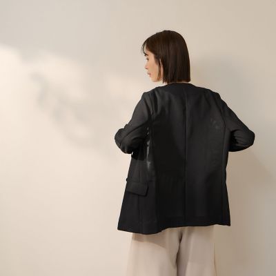 グリッディメッシュノーカラージャケット | Ketty (Women)/ケティ