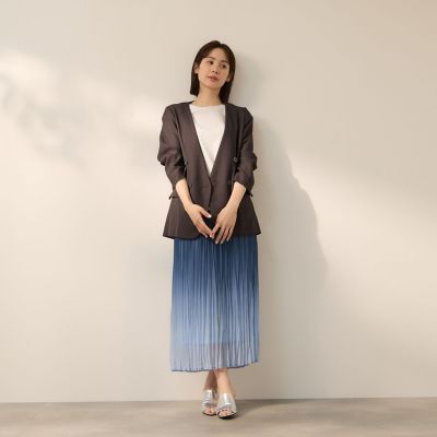 グリッディメッシュノーカラージャケット | Ketty (Women)/ケティ