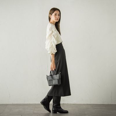 起毛カットレース七分袖カットソー≪手洗い可能≫