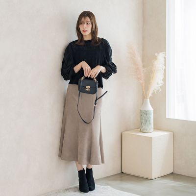 起毛カットレース七分袖カットソー≪手洗い可能≫