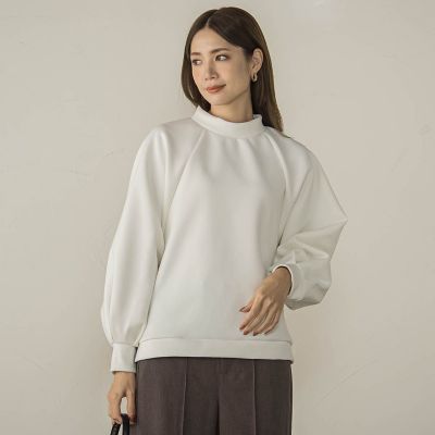 ダンボールモックネックプルオーバー≪手洗い可能≫