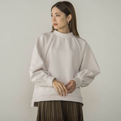 ダンボールモックネックプルオーバー≪手洗い可能≫