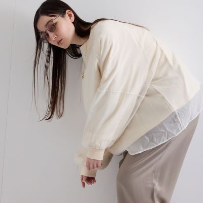 シアーレイヤードスウェットプルオーバー≪手洗い可能≫ | Ketty