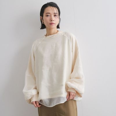 シアーレイヤードスウェットプルオーバー≪手洗い可能≫ | Ketty