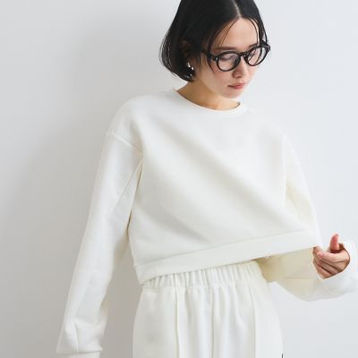 ＜Ketty (Women)＞ダンボールクルーネックプルオーバー≪セットアップ対応／手洗い可能≫