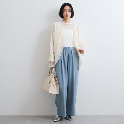 シアーハイネックカットトップス≪手洗い可能≫