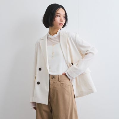 シアーハイネックカットトップス≪手洗い可能≫