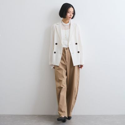 シアーハイネックカットトップス≪手洗い可能≫