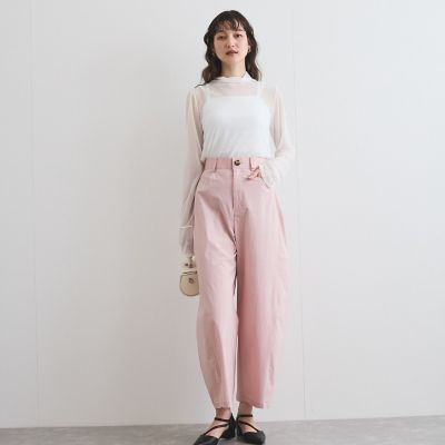 シアーハイネックカットトップス≪手洗い可能≫