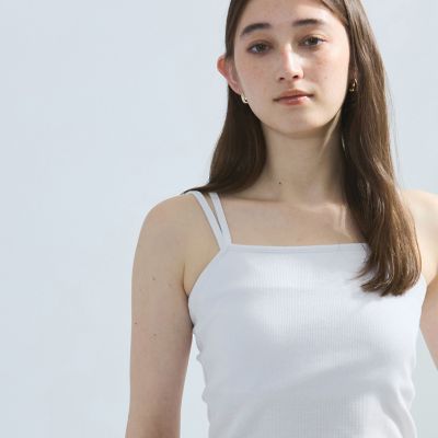 カップ付きストラップキャミソール≪手洗い可能≫