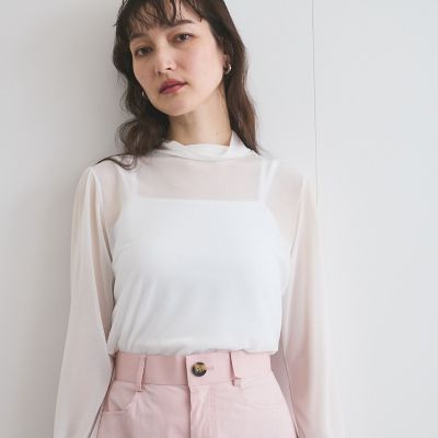 カップ付きストラップキャミソール≪手洗い可能≫