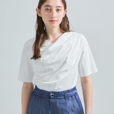 カットドレープＴシャツ≪洗濯機で洗える≫