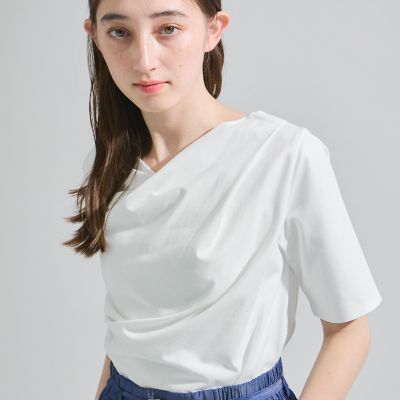 カットドレープＴシャツ≪洗濯機で洗える≫