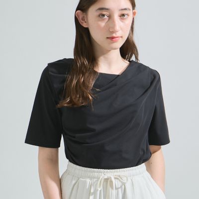 カットドレープＴシャツ≪洗濯機で洗える≫