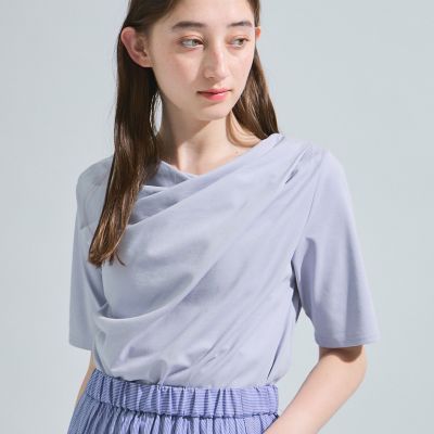 カットドレープＴシャツ≪洗濯機で洗える≫