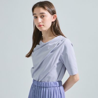 カットドレープＴシャツ≪洗濯機で洗える≫