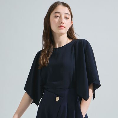 Ketty (Women)/ケティ ２ＷＡＹジョーゼットフリルトップス≪手洗い可能≫