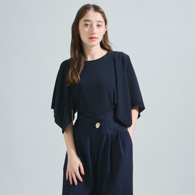 ２ＷＡＹジョーゼットフリルトップス≪手洗い可能≫
