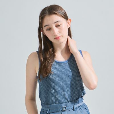 Ketty (Women)/ケティ ミニドビーベロアタンクトップ≪手洗い可能≫