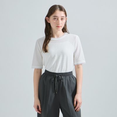 ミニドビーベロアＴシャツ≪手洗い可能≫