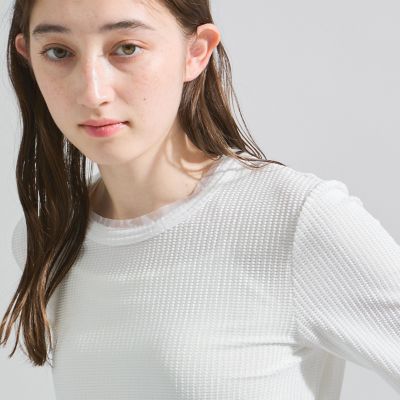 ミニドビーベロアＴシャツ≪手洗い可能≫