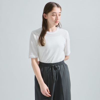 ミニドビーベロアＴシャツ≪手洗い可能≫
