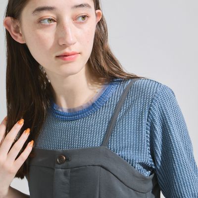 ミニドビーベロアＴシャツ≪手洗い可能≫