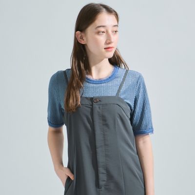 ミニドビーベロアＴシャツ≪手洗い可能≫