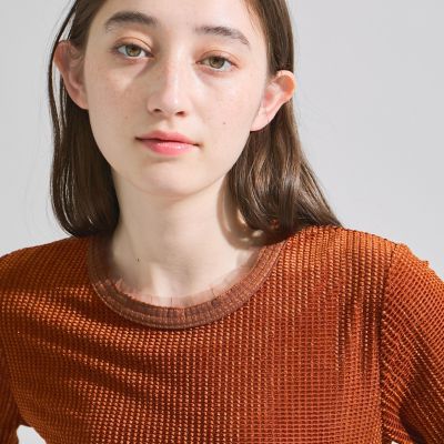 ミニドビーベロアＴシャツ≪手洗い可能≫