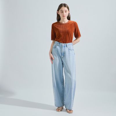ミニドビーベロアＴシャツ≪手洗い可能≫