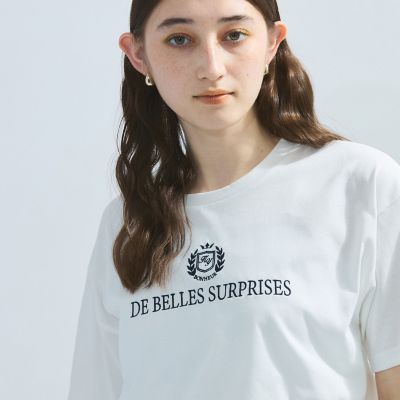 Ketty (Women)/ケティ ツヤ刺繍Tシャツ≪洗濯機で洗える≫