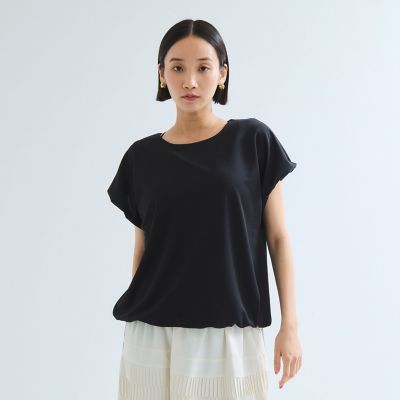 【SALE】Ketty (Women)/ケティ サテンドローコードカットソー&#8810;手洗い可能&#8811; 04ブラック トップス【三越伊勢丹/公式】