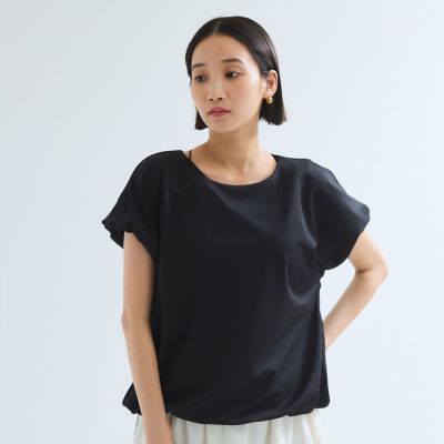 サテンドローコードカットソー≪手洗い可能≫ | Ketty (Women