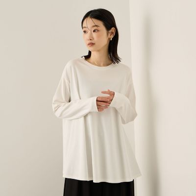 Ketty (Women)/ケティ トリプルケアフレアラインカットソー&#8810;洗濯機で洗える&#8811; 02オフホワイト トップス【三越伊勢丹/公式】