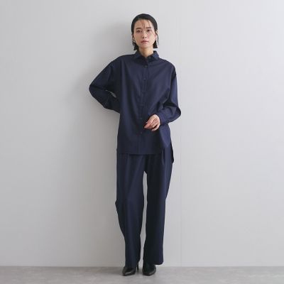 ストライプタックワイドパンツ≪手洗い可能≫