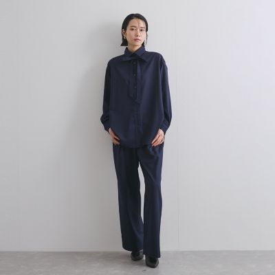 ストライプタックワイドパンツ≪手洗い可能≫