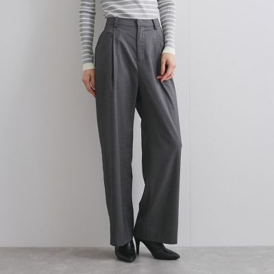 ストライプタックワイドパンツ≪手洗い可能≫