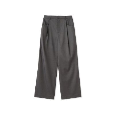 ストライプタックワイドパンツ≪手洗い可能≫