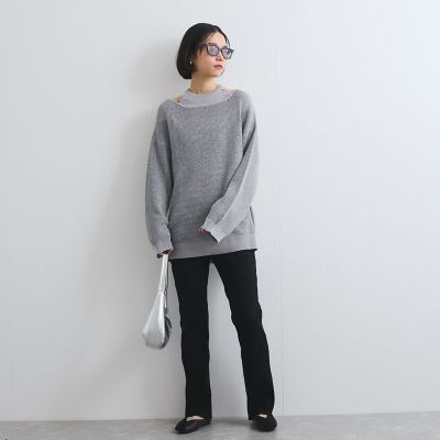 セミフレアリブレギンスパンツ≪手洗い可能≫